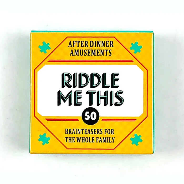 Mini Size Riddle Me This Card Game With 50 Fun Dilemmas (A Conversation Card Game For Adults And Families)