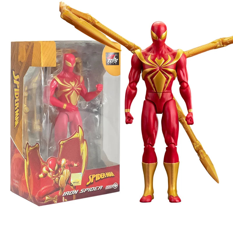 Original Avengers Legends Figure Toy Doll Spider Captain Big Miles Morales Thanos Iron Man Ghost Hulk Thor Falcon Ornament