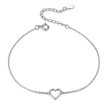 BAMOER Dainty Heart Chain Bracelet