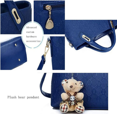 Women's 4-Piece Handbag Set full set layout