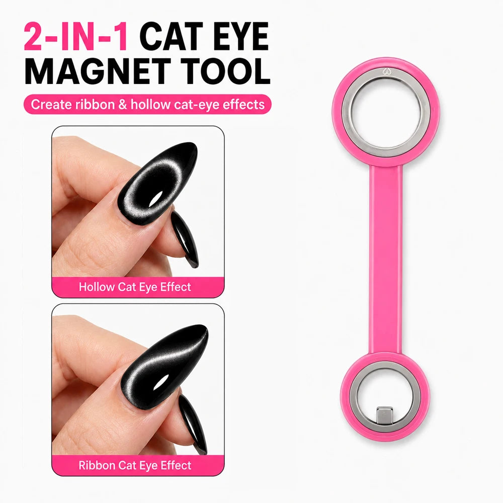 Magnevra CatEye Duo 2-in-1 Magnetic Nail Art Cat Eye Tool