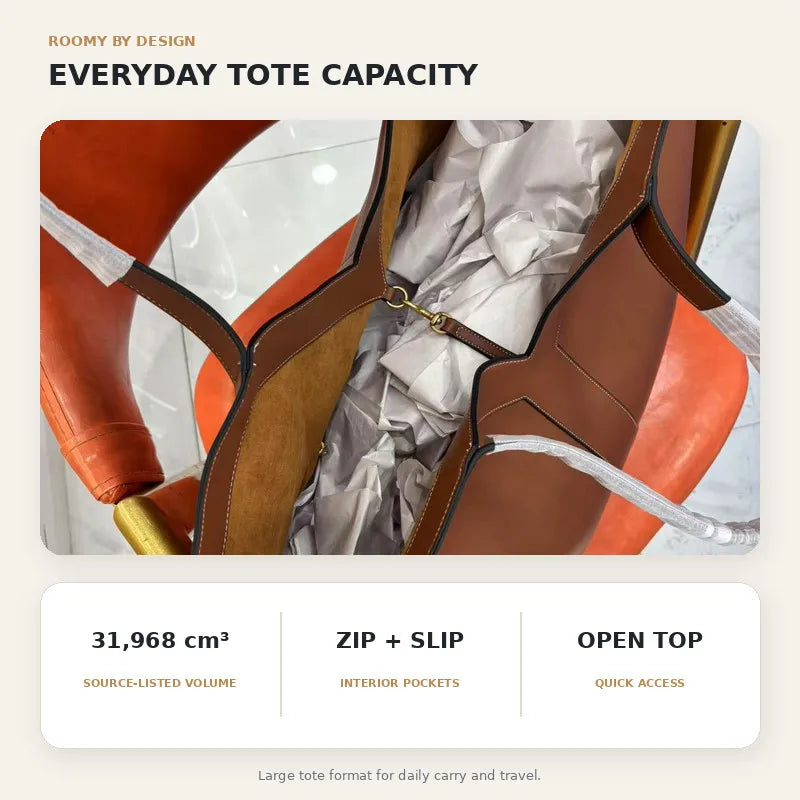 Y-Shape Tote Bag interior view