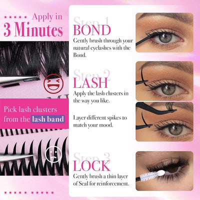 235-Piece DIY Lash Cluster Kit packaging