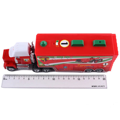 Pixar Cars Truck Birthday Gifts Mobilization Jackson Cool Sister Francisc Container Truck Set Car Model Toy Truck Ornaments