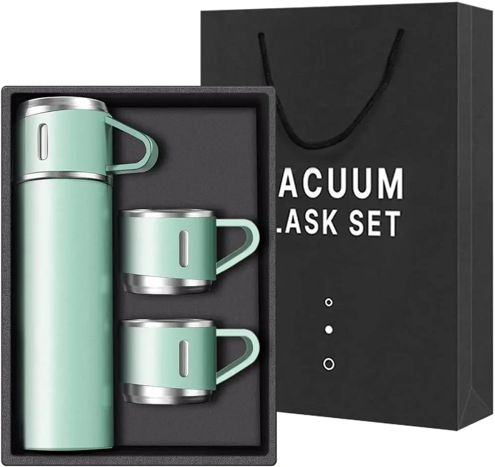 Vacuum-Insulated Thermos Bottle with cup