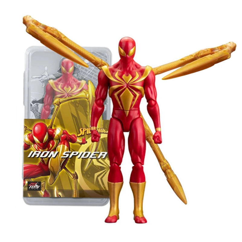 Original Avengers Legends Figure Toy Doll Spider Captain Big Miles Morales Thanos Iron Man Ghost Hulk Thor Falcon Ornament