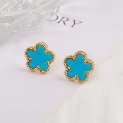 Clover Stud Earrings back detail