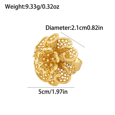 Vintage Filigree Flower Statement Ring - Design 2