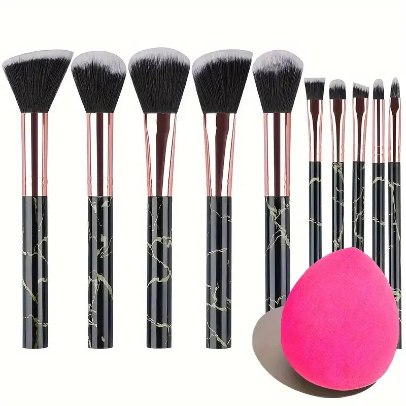 Mirelia AirBlend 10-Piece Brush Set styling shot