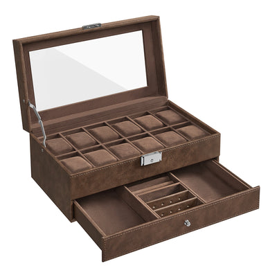 12-Slot Watch Box interior lining