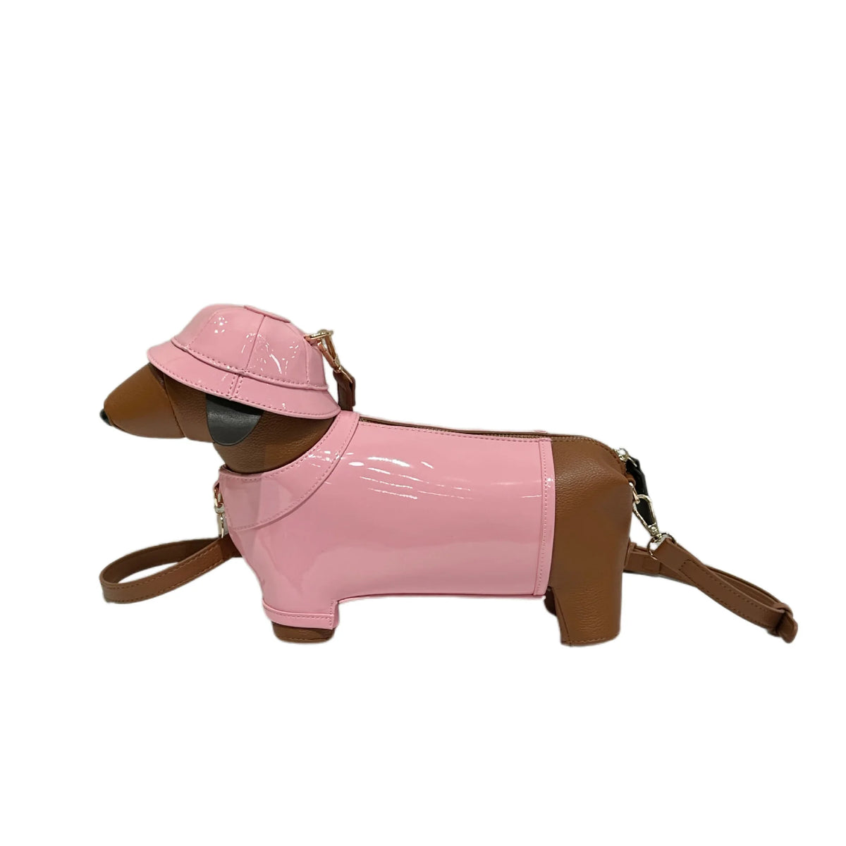 Novelty Dachshund Crossbody Bag size reference