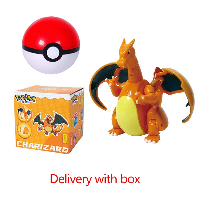 22 Styles Pokemon Action Figure Poke Ball Toy Doll Pikachu Eevee Gyarados Charizard Mew Mewtwo Elf Pocket Monster Pokeball Model