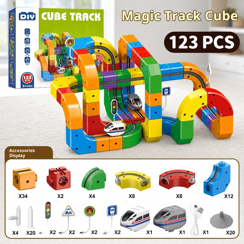 Electric Track Building Set size reference