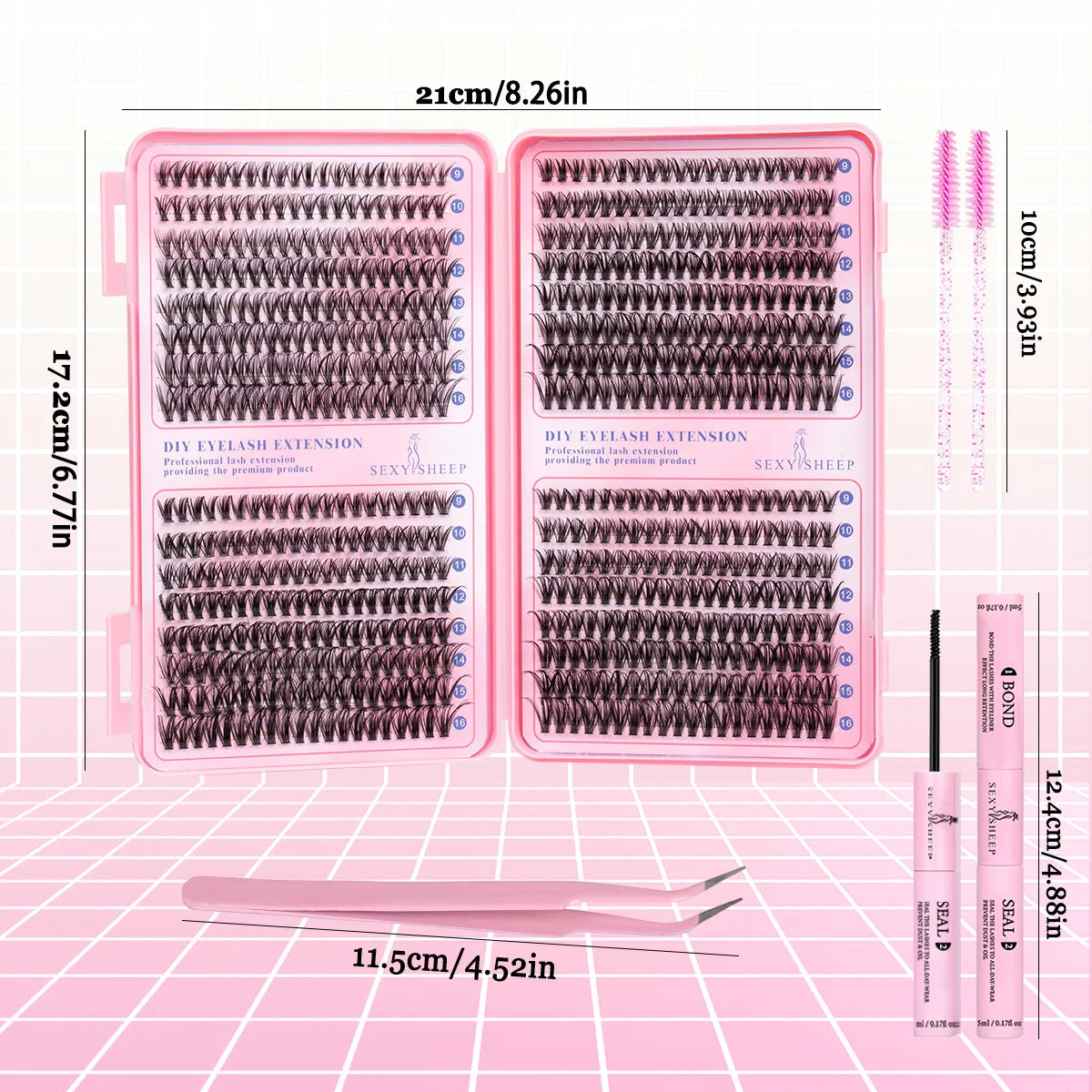 Reusable DIY Cluster Lashes Kit close-up