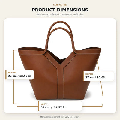 Y-Shape Tote Bag - Black