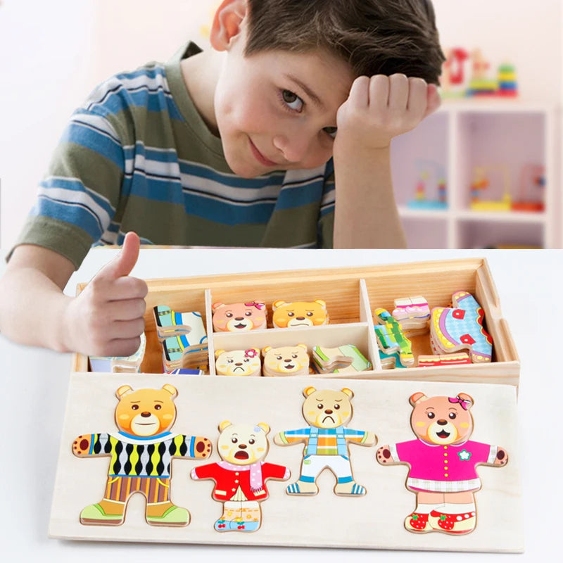 Wooden Animal Dress-Up Puzzle