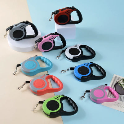 Retractable Pet Leash - White
