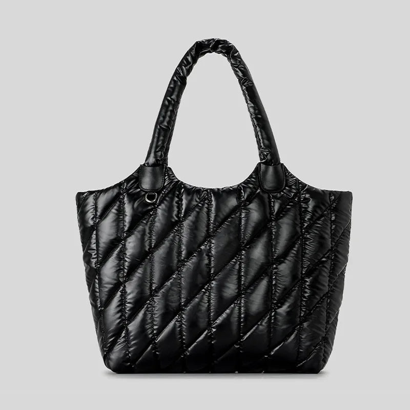 Large Capacity Quilted Tote Bag size reference