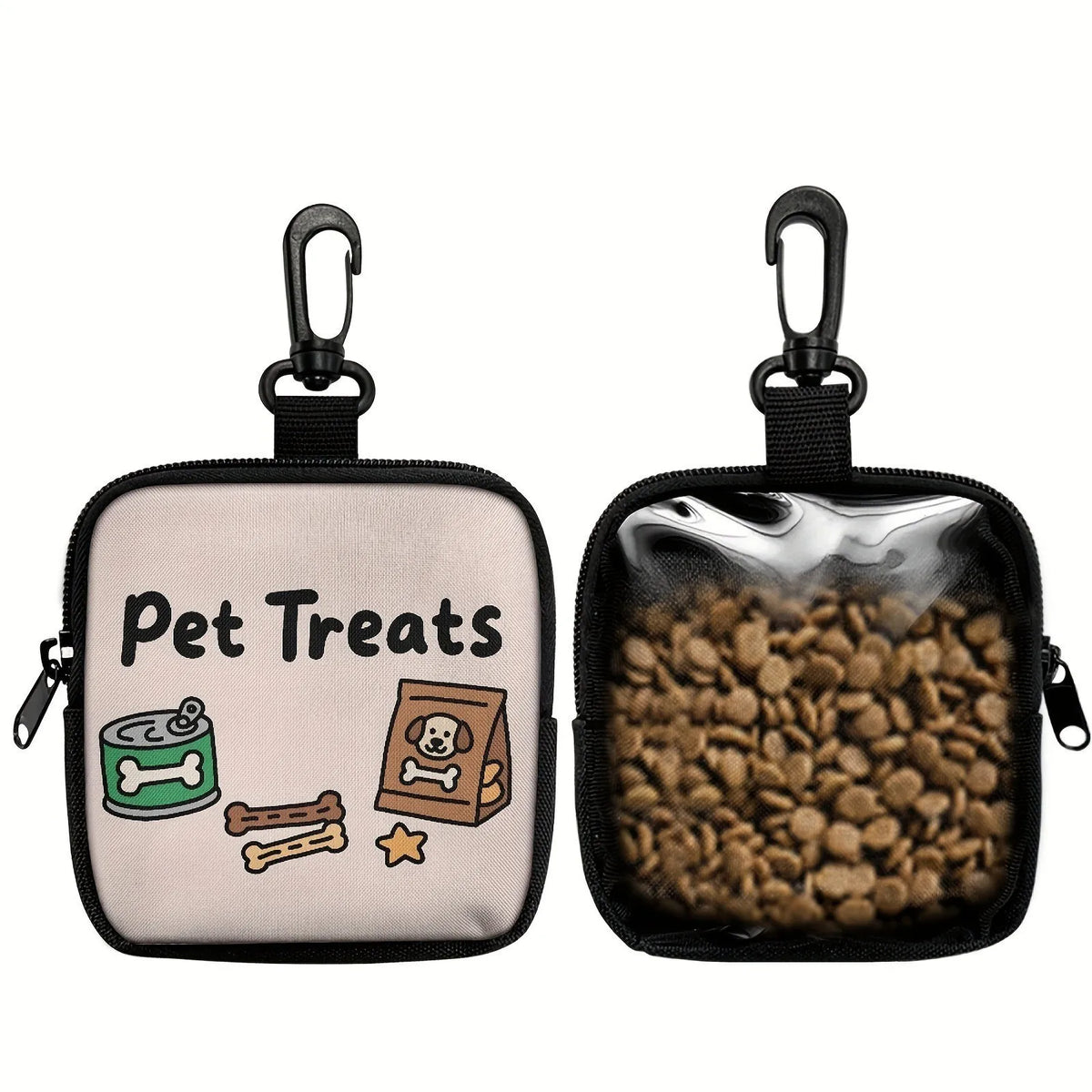 Clip-On Dog Treat Bag size reference