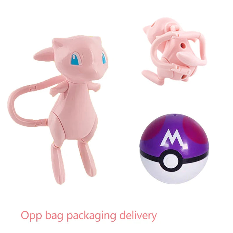 22 Styles Pokemon Action Figure Poke Ball Toy Doll Pikachu Eevee Gyarados Charizard Mew Mewtwo Elf Pocket Monster Pokeball Model