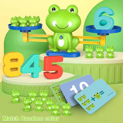 Frog Balance Math Toy close-up