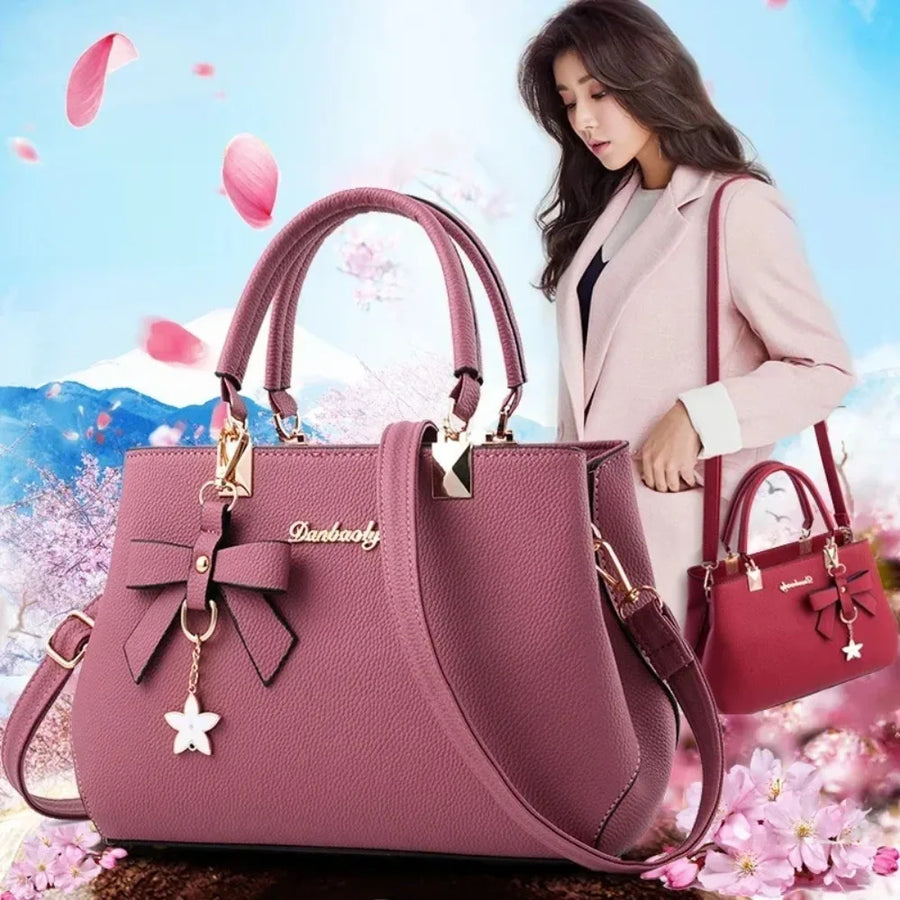 Women's Floral Bowknot Crossbody Bag close-up