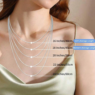 BAMOER Gold Vermeil Curb Chain Necklace worn