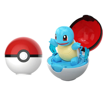 Cute Pokemon Figure Meowth Pokeball Pikachu Bulbasaur Eevee Charmander Squirtle Pocket Monster Elf Deform Poke Ball Toy Ornament