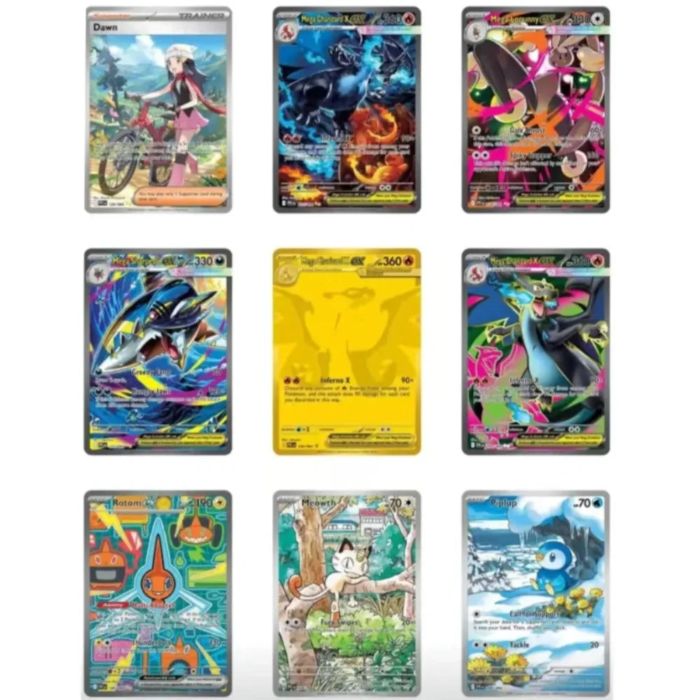 Pokémon Card V10 Booster Bundle Destined Rivals Prismatic Evolutions Scarlet Violet 151 English ME01 Booster Cards Toys Gifts