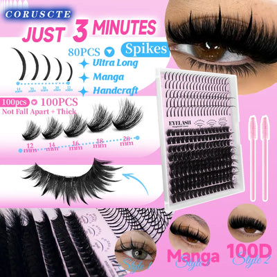 235-Piece DIY Lash Cluster Kit close-up