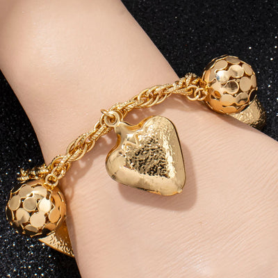 Spherical Bead Charm Bracelet styling shot