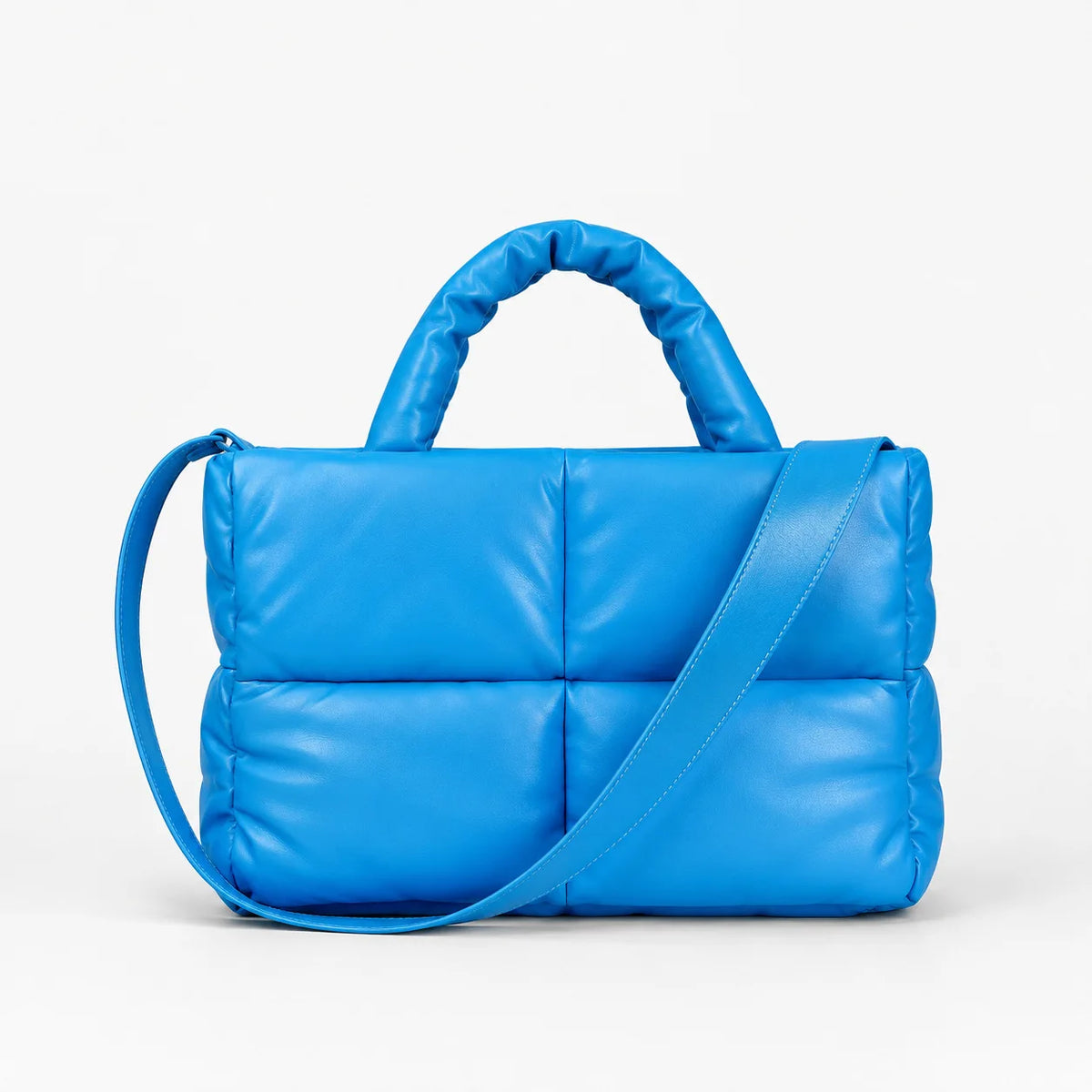 Quilted Puffer Tote Bag interior view