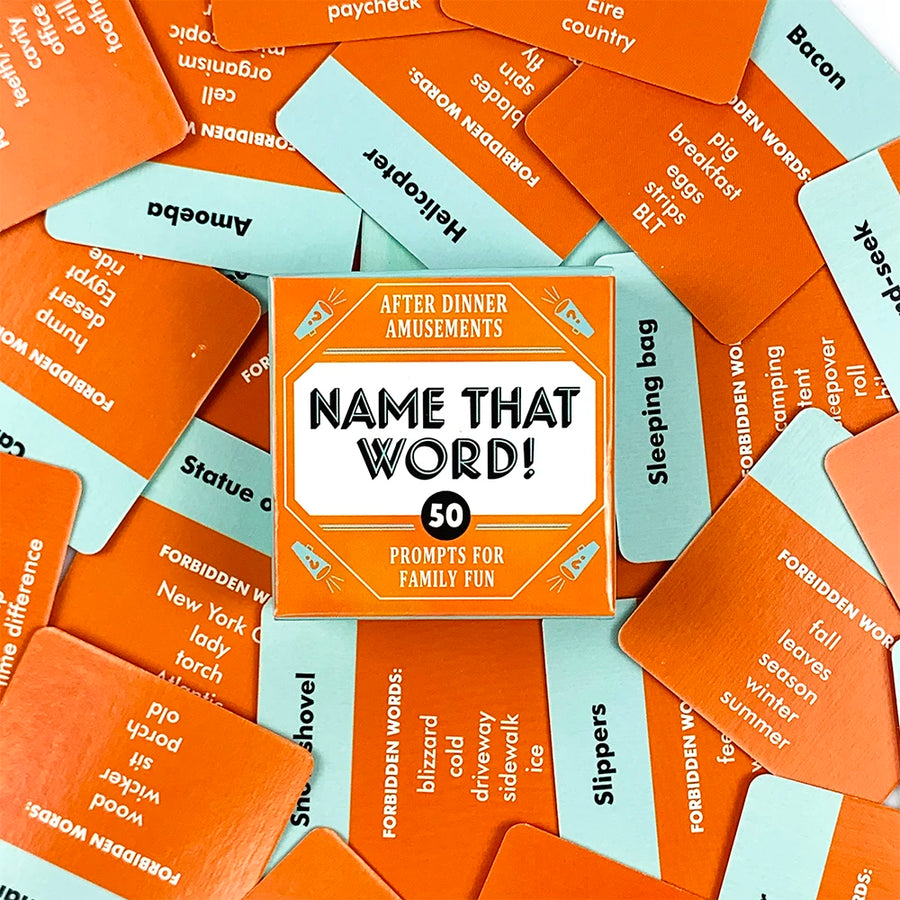 Mini Size Game Cards "  Name That Word !"51 Pcs Cards Game Family Gathering Card Game True Heart Flower Adventure Camping Game