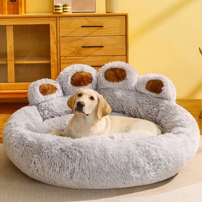 Fluffy Winter Pet Bed - Pink
