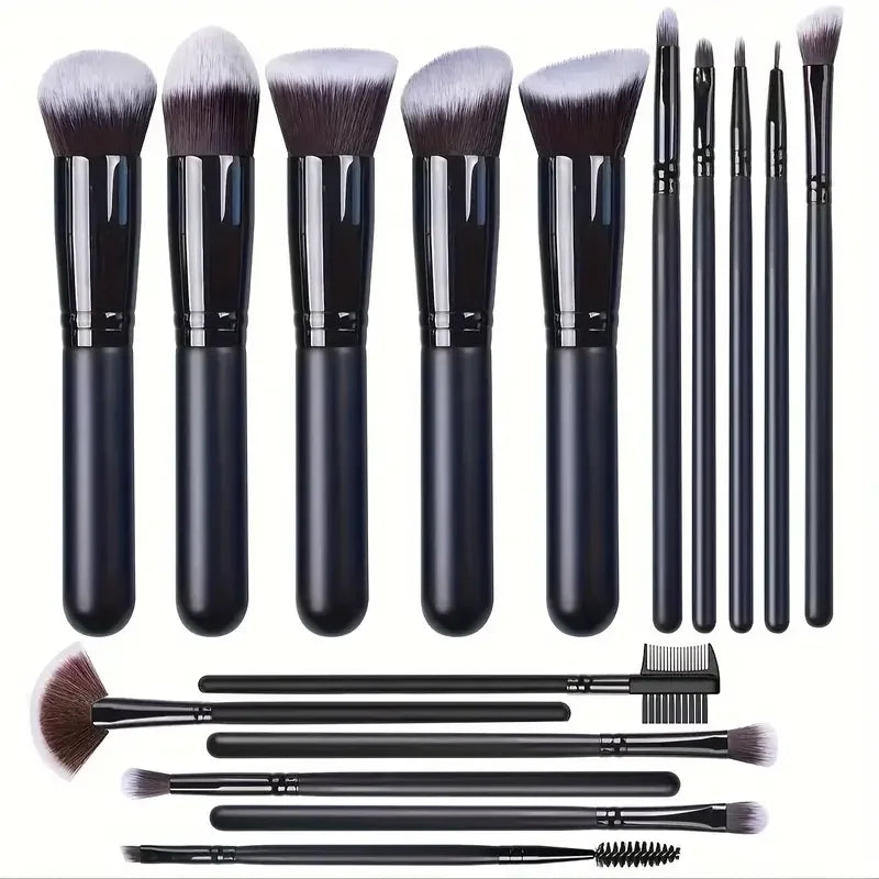 Aurevia ProBlend Makeup Brush Set in use