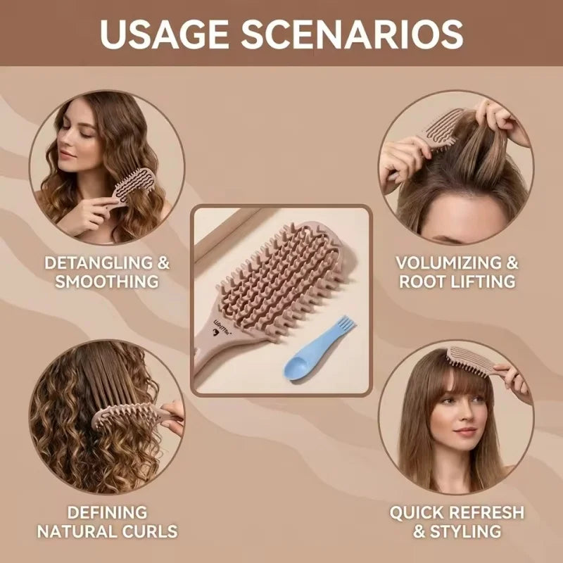 Wavelyra FlexBrush Curl Brush Set cleaning claw detail