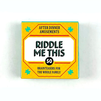 Mini Size Riddle Me This Card Game With 50 Fun Dilemmas (A Conversation Card Game For Adults And Families)