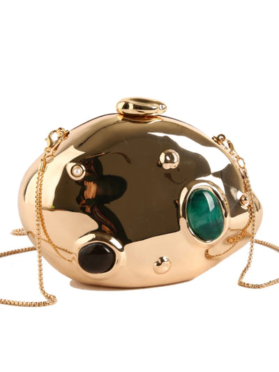 Mini Shell Acrylic Clutch close-up