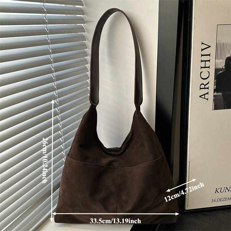 Women's Multi-Pocket Tote Bag - Cherry