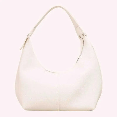 Soft PU Leather Hobo Bag - Black