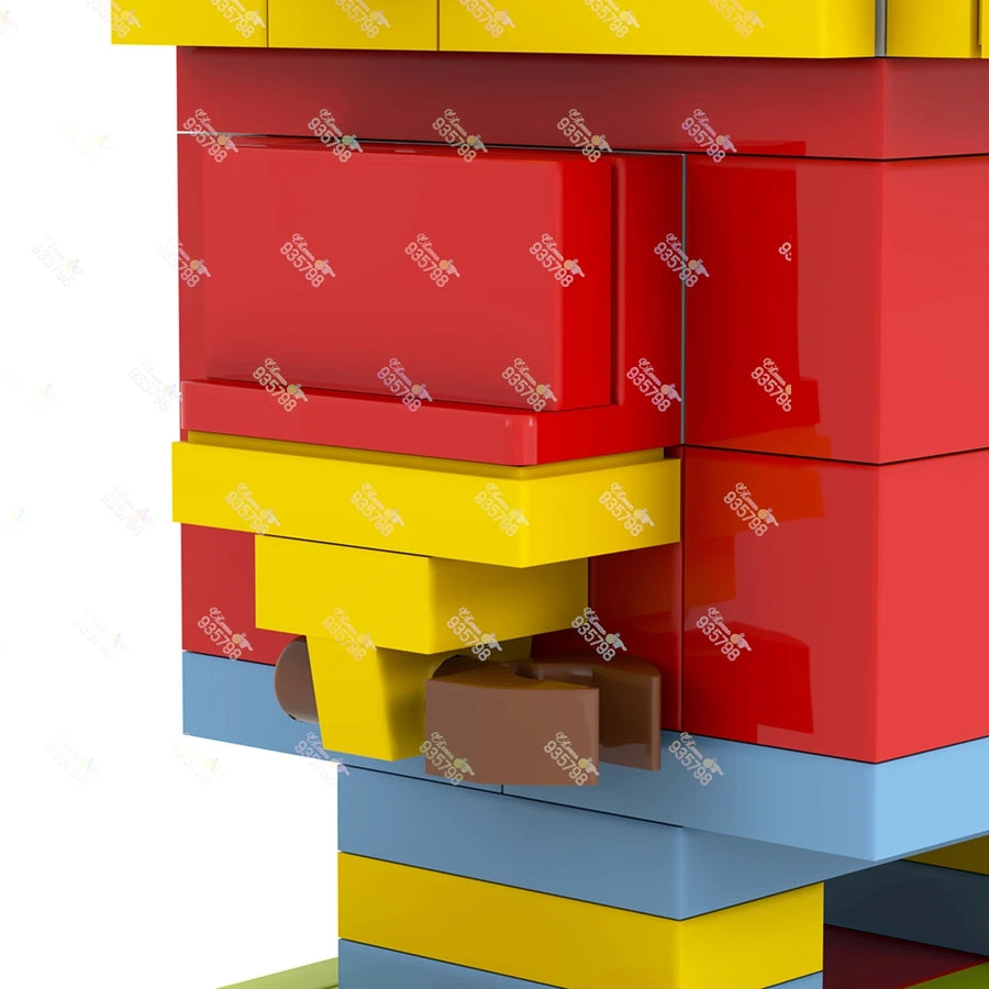 MOC Animation Series Brickheadzed Building Blocks Marge Bart Maggie Homer Figure Toy DIY Character Model Assembly Brick Kid Gift