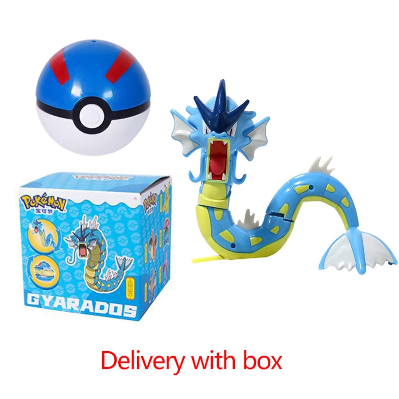 22 Styles Pokemon Action Figure Poke Ball Toy Doll Pikachu Eevee Gyarados Charizard Mew Mewtwo Elf Pocket Monster Pokeball Model