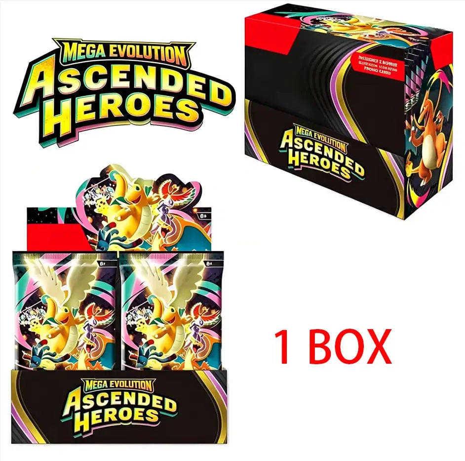 Pokémon Card V10 Booster Bundle Destined Rivals Prismatic Evolutions Scarlet Violet 151 English ME01 Booster Cards Toys Gifts
