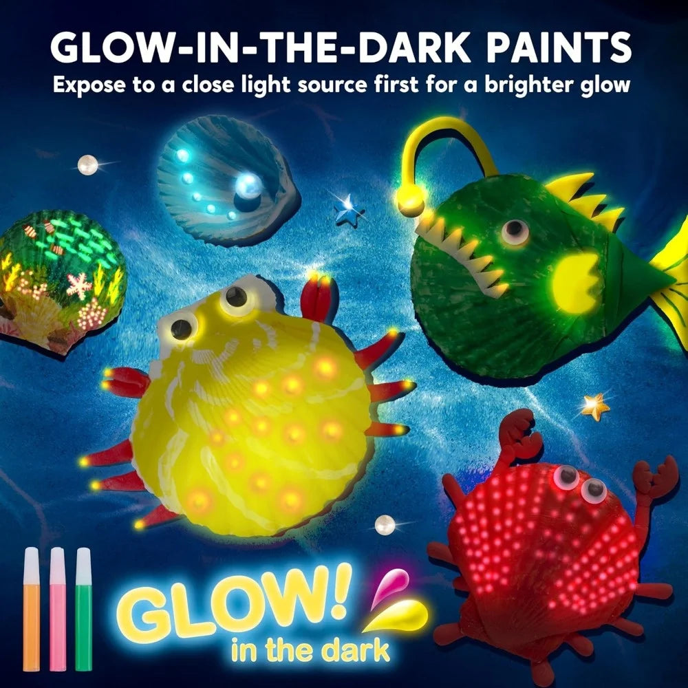 JOYFY Sea Shell Painting Kit in use