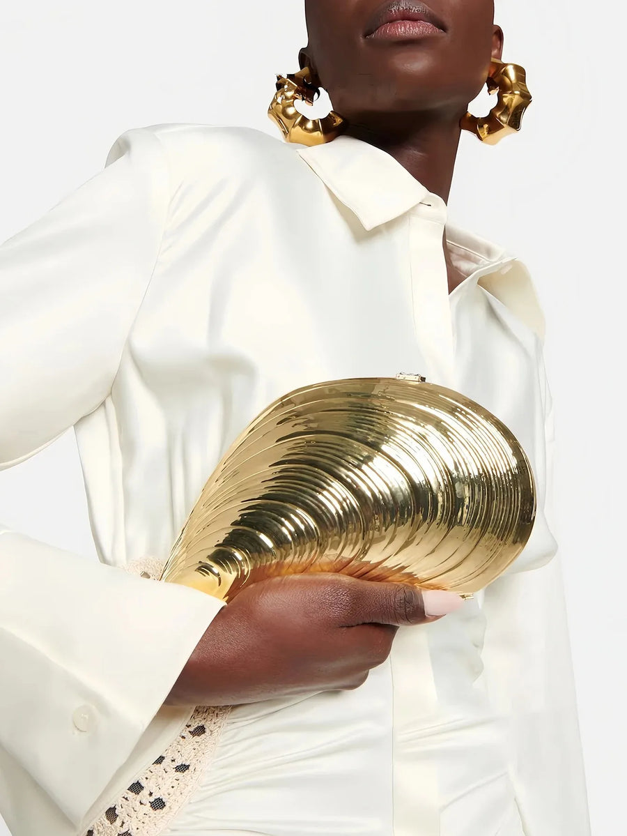 Retro Shell Acrylic Evening Bag