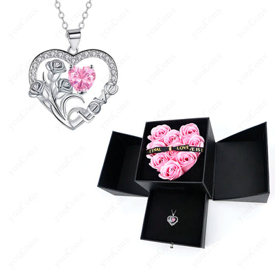 Zircon Heart Necklace - Rosevella