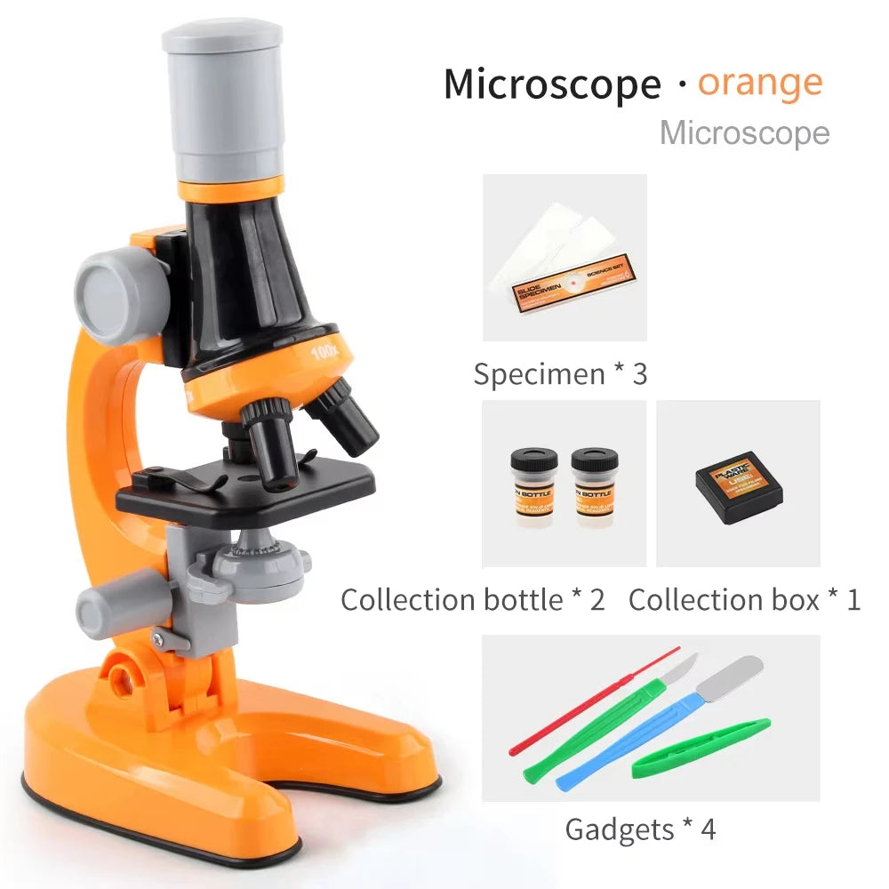1200x LED Microscope Kit components