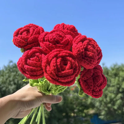 Crochell Handmade Crochet Rose styling shot