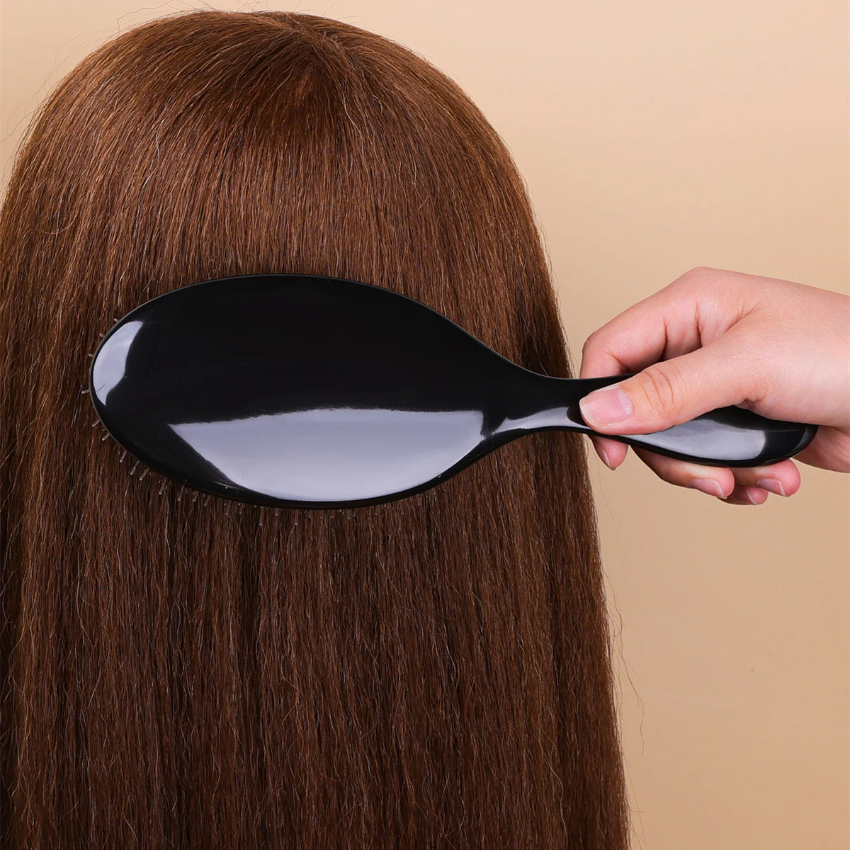 Detangling Brush & Scalp Massager Comb in use
