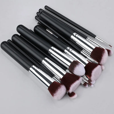 14-Piece Soft Fluffy Contour & Sculpting Brush Set bristle detail